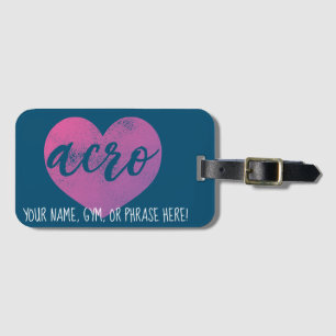 Acro Love Luggage Tag