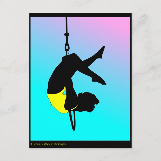 Acrobat of contemporary circus postcard (Front)