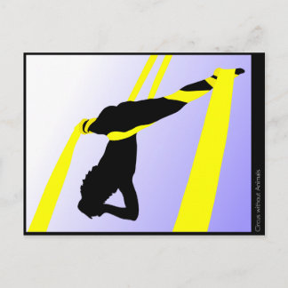 Acrobat of contemporary circus postcard