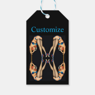 Acrobatic Vintage Pinups Thunder_Cove Gift Tags