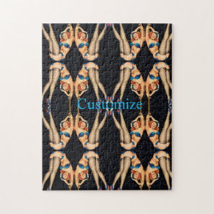Acrobatic Vintage Pinups Thunder_Cove Jigsaw Puzzle