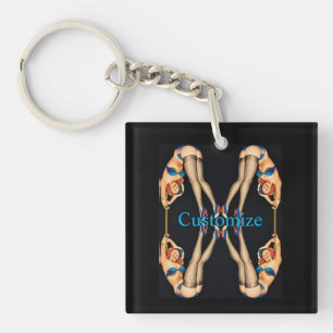 Acrobatic Vintage Pinups Thunder_Cove Keychain