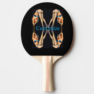 Acrobatic Vintage Pinups Thunder_Cove   Ping Pong Paddle