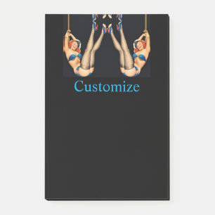 Acrobatic Vintage Pinups Thunder_Cove   Post-it Notes