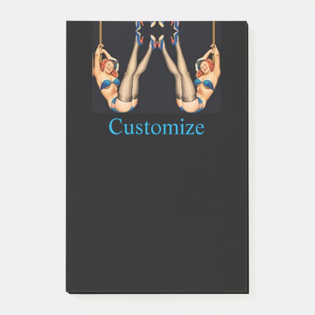 Acrobatic Vintage Pinups Thunder_Cove   Post-it Notes (Front)