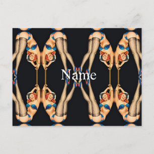Acrobatic Vintage Pinups Thunder_Cove  Postcard