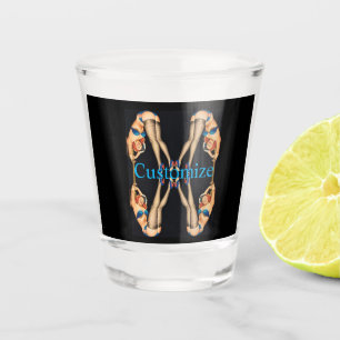 Acrobatic Vintage Pinups Thunder_Cove Shot Glass