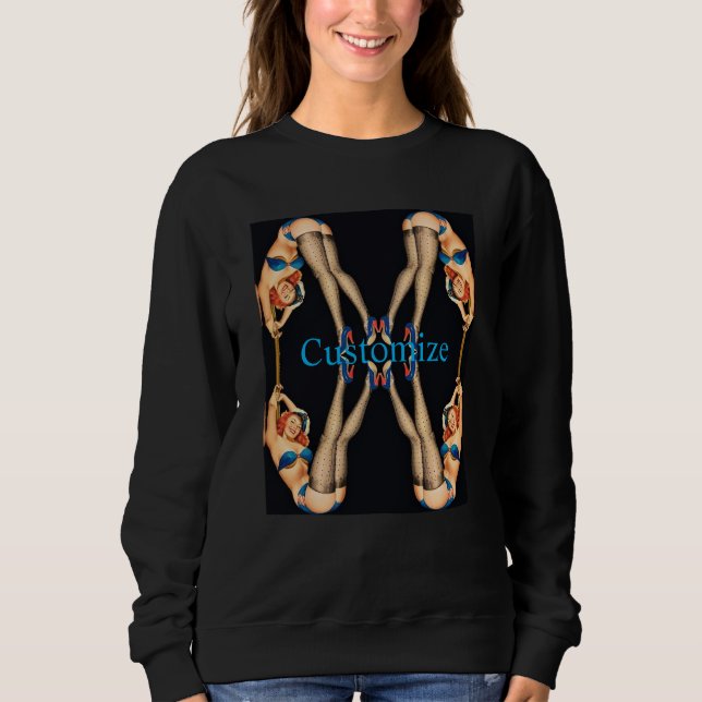 Acrobatic Vintage Pinups Thunder_Cove Sweatshirt (Front)