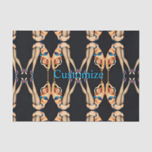 Acrobatic Vintage Pinups Thunder_Cove Tissue Paper