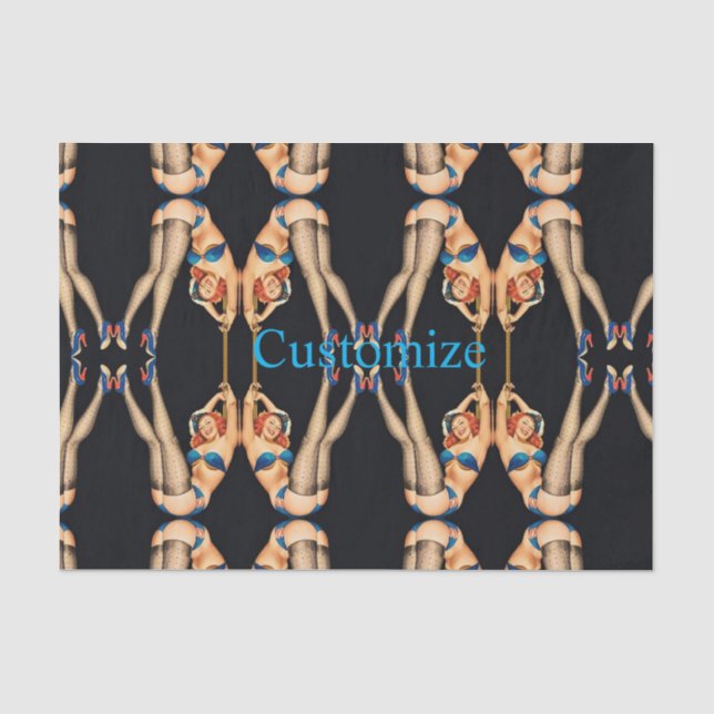 Acrobatic Vintage Pinups Thunder_Cove  Tissue Paper (Front)