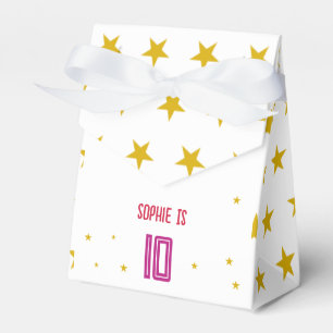 Acrobatics and gymnastics sport girl birthday favor box