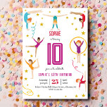 Acrobatics and gymnastics sport girl birthday invitation<br><div class="desc">Hey there, high-flying friends! 🎪 Get ready to flip and tumble at our acrobatic-themed birthday bash! 🤸‍♂️✨ Our Zazzle invitation features dazzling acrobats and thrilling stunts—perfect for a fun-filled celebration! Join us for a day of circus magic, games, and non-stop giggles. It's gonna be a spectacular, high-energy event! Don't miss...</div>