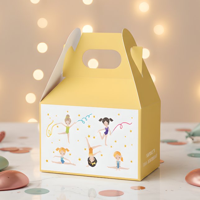 Acrobatics fun birthday kids  favor box (Creator Uploaded)