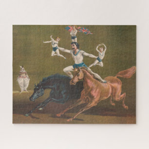 Acrobats On Horseback. Jigsaw Puzzle