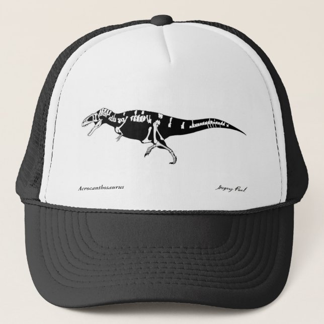 Acrocanthosaurus dinosaur hat Gregory Paul (Front)