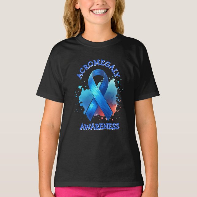 Acromegaly Awareness Ribbon T-Shirt (Front)