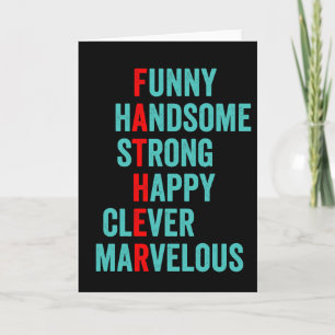 Acronym Fathers Day Card