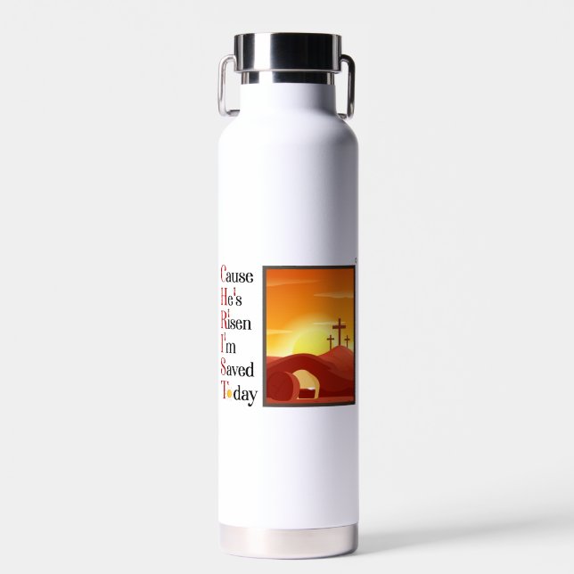 Acronyme Christ Bouteille d'eau blanche (Avant)