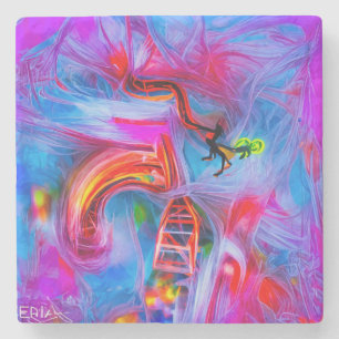 Acrophobia  stone coaster