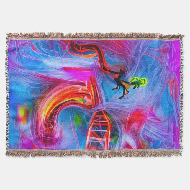 Acrophobia  throw blanket (Front)