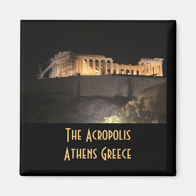 Acropole Parthenon Athènes Grèce Magnet (Devant)