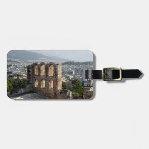 Acropolis Ancient ruins overlooking Athens Luggage Tag
