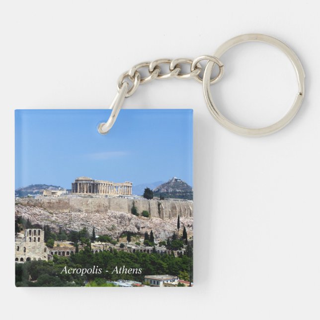 Acropolis – Athens Keychain (Back)