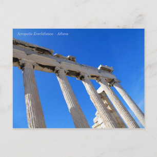 Acropolis Erechtheion - Athens Postcard