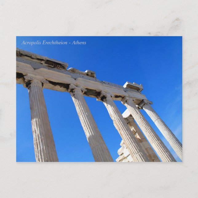 Acropolis Erechtheion - Athens Postcard (Front)
