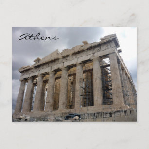 acropolis grey postcard