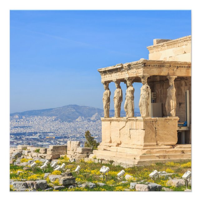 Acropolis Hill Athènes Grèce Photo Imprimer Art (Devant)