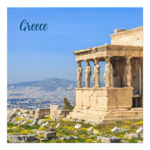 Acropolis hill, Athens, Greece Photo Print
