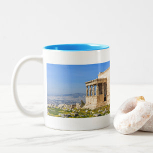 Acropolis hill, Athens, Greece Two-Tone Coffee Mug