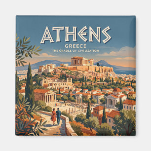 Acropolis of Athens Greece Magnet