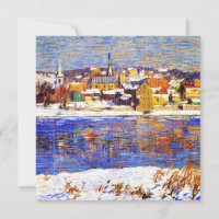 Across the Delaware, painting by Robert Spencer