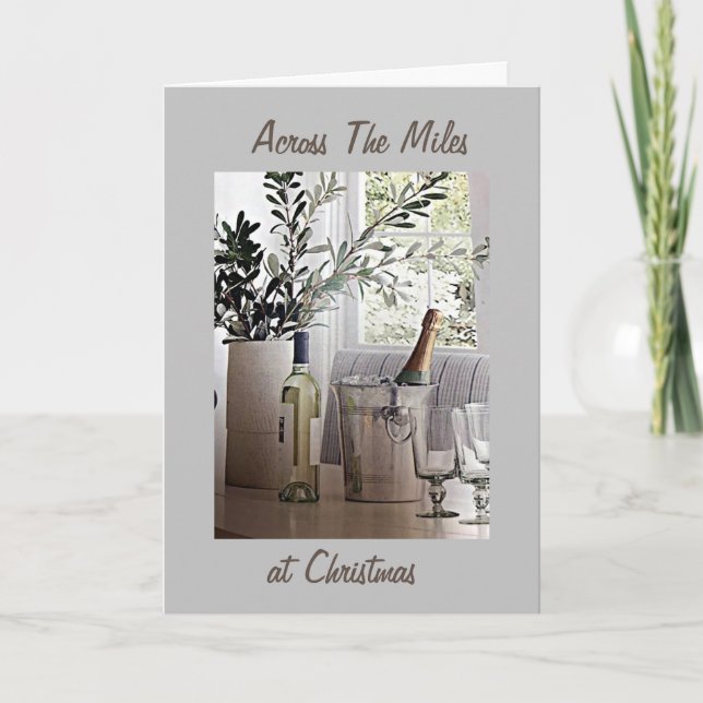 **ACROSS THE MILES** AT CHRISTMAS HOLIDAY CARD (Front)