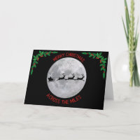 Across the miles Christmas Card - Holly