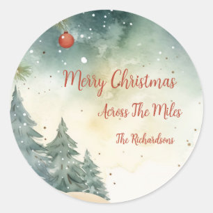 "Across the Miles" Christmas Stickers