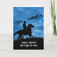 Across the Miles Country Western Cowboy and Horse