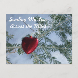 Across the Miles Valentine's Day  Heart Holiday Po Postcard
