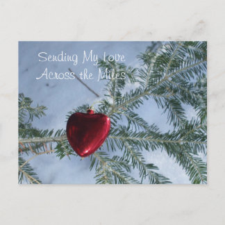 Across the Miles Valentine's Day  Heart Holiday Postcard