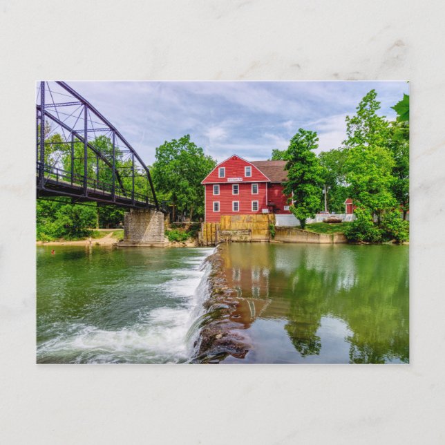 Across War Eagle Creek Waterfall Postcard (Front)