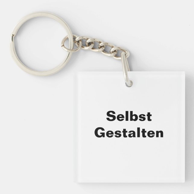 Acryl Schlüsselanhänger Selbst Gestalten Keychain (Front)