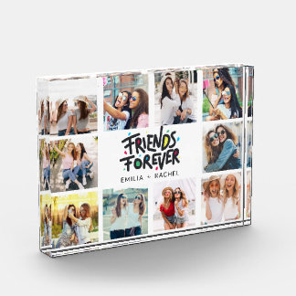 Acrylic 10 Photo Block Custom Collage Plaque