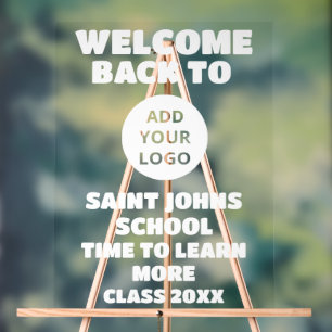 Acrylic Back To School Welcome Sign