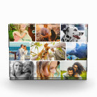 Acrylic Block 9 Photo Template Rounded Collage