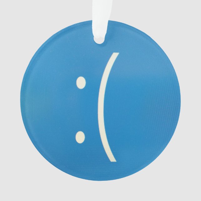 Acrylic BSOD funny error Christmas Decoration (Front)