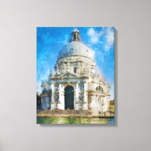 Acrylic building canvas print