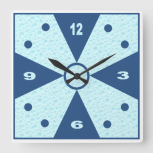 Acrylic Clock, Carrée DESIGN CLOCK SEA 
