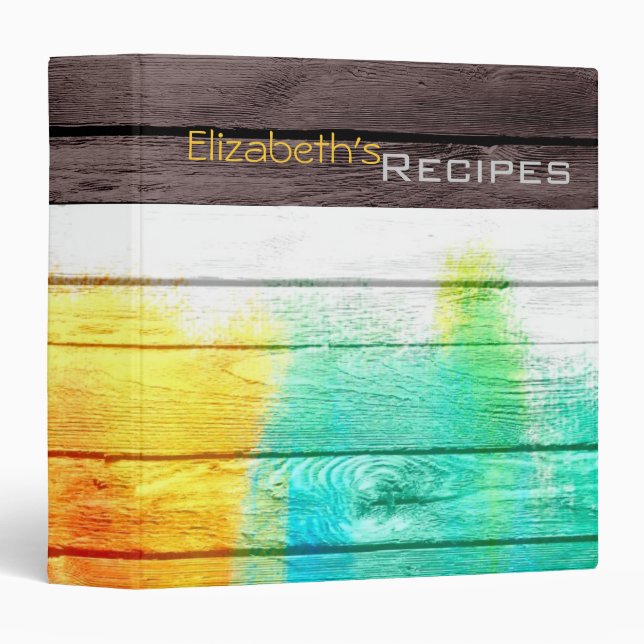 Acrylic Colored Wood #3 Binder (Front/Spine)